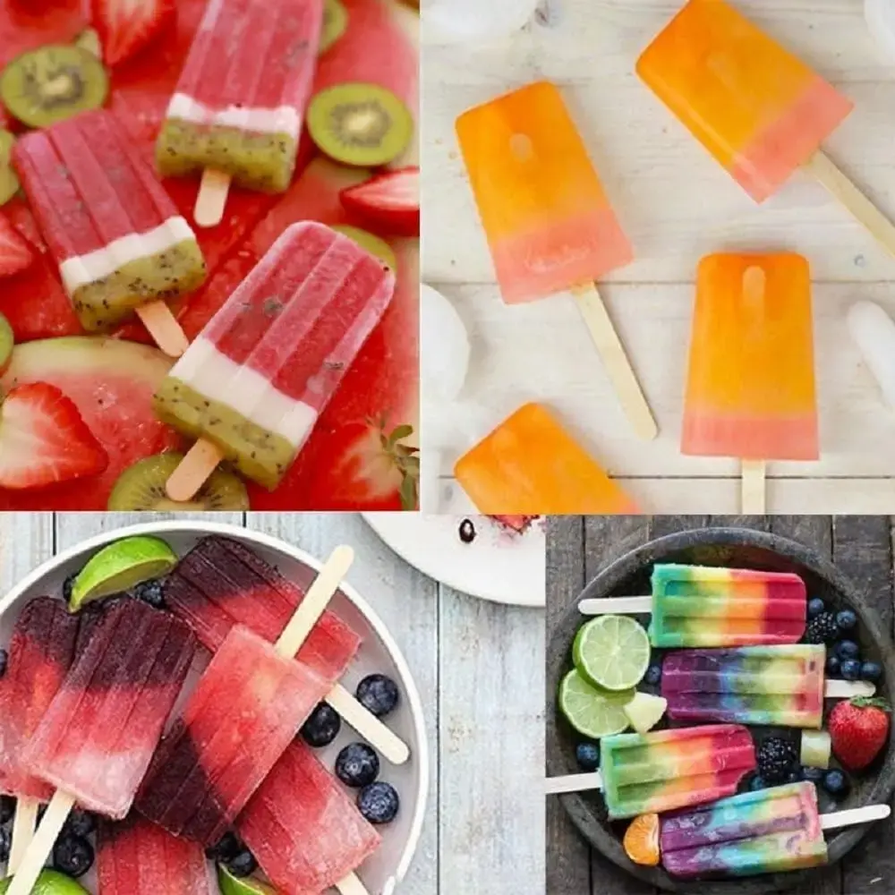Handmade Ice Cream Sticks Natural Wooden Sticks for Handmade Snacks DIY Crafts and Refreshing Must Have Items Summer Festivals