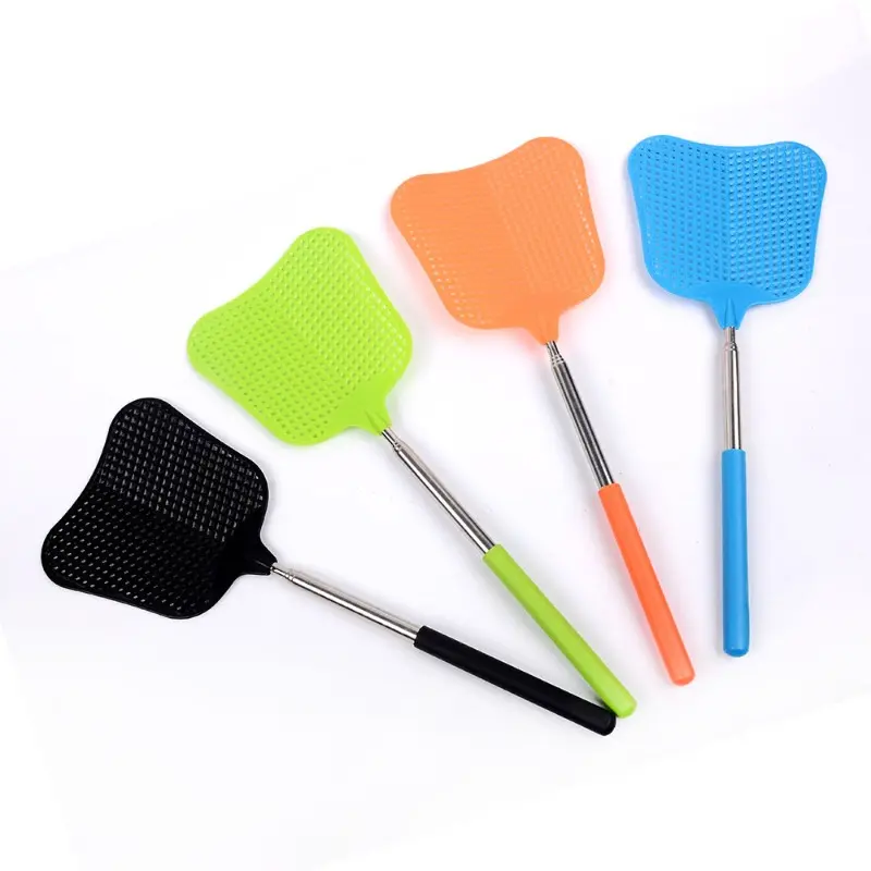 Retractable Plastic Fly Swatter Telescopic Mosquito Killer for Controlling Mosquitoes Flies and Insects Lightweight Easy to Use