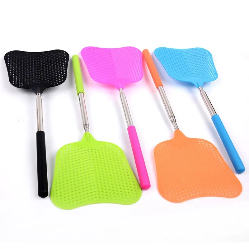 Retractable Plastic Fly Swatter Telescopic Mosquito Killer for Controlling Mosquitoes Flies and Insects Lightweight Easy to Use
