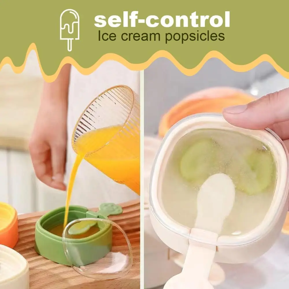 Square Popsicle Mold – Reusable Ice Pop Maker Tray with Sticks for Homemade Frozen Treats, Summer Snacks, Easy to Use and Clean