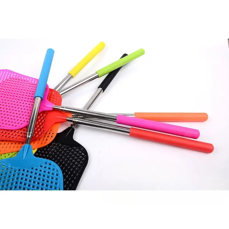 Retractable Plastic Fly Swatter Telescopic Mosquito Killer for Controlling Mosquitoes Flies and Insects Lightweight Easy to Use