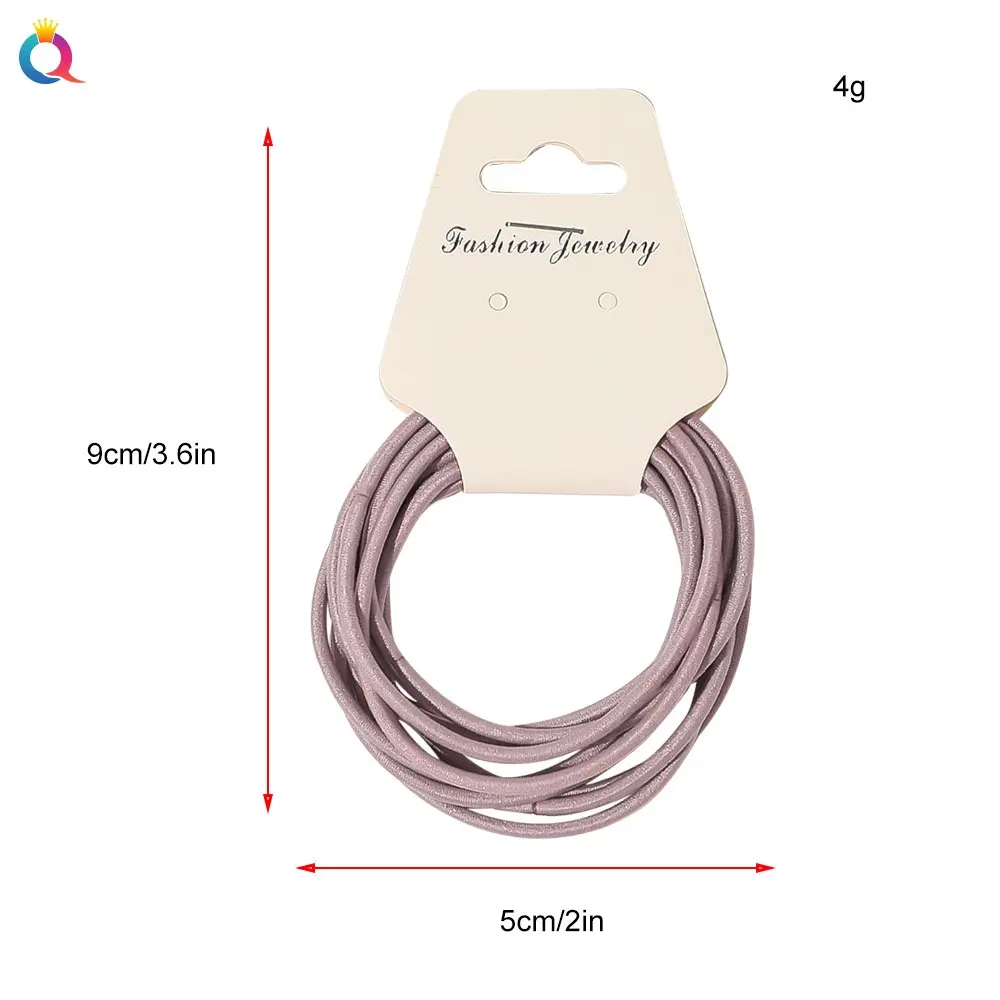 Korea Headband Hair Circle Simple Fine Paragraph Hair Rope GirlsHigh Elasticity Rubber Band Basic Paragraph Lovely Wind