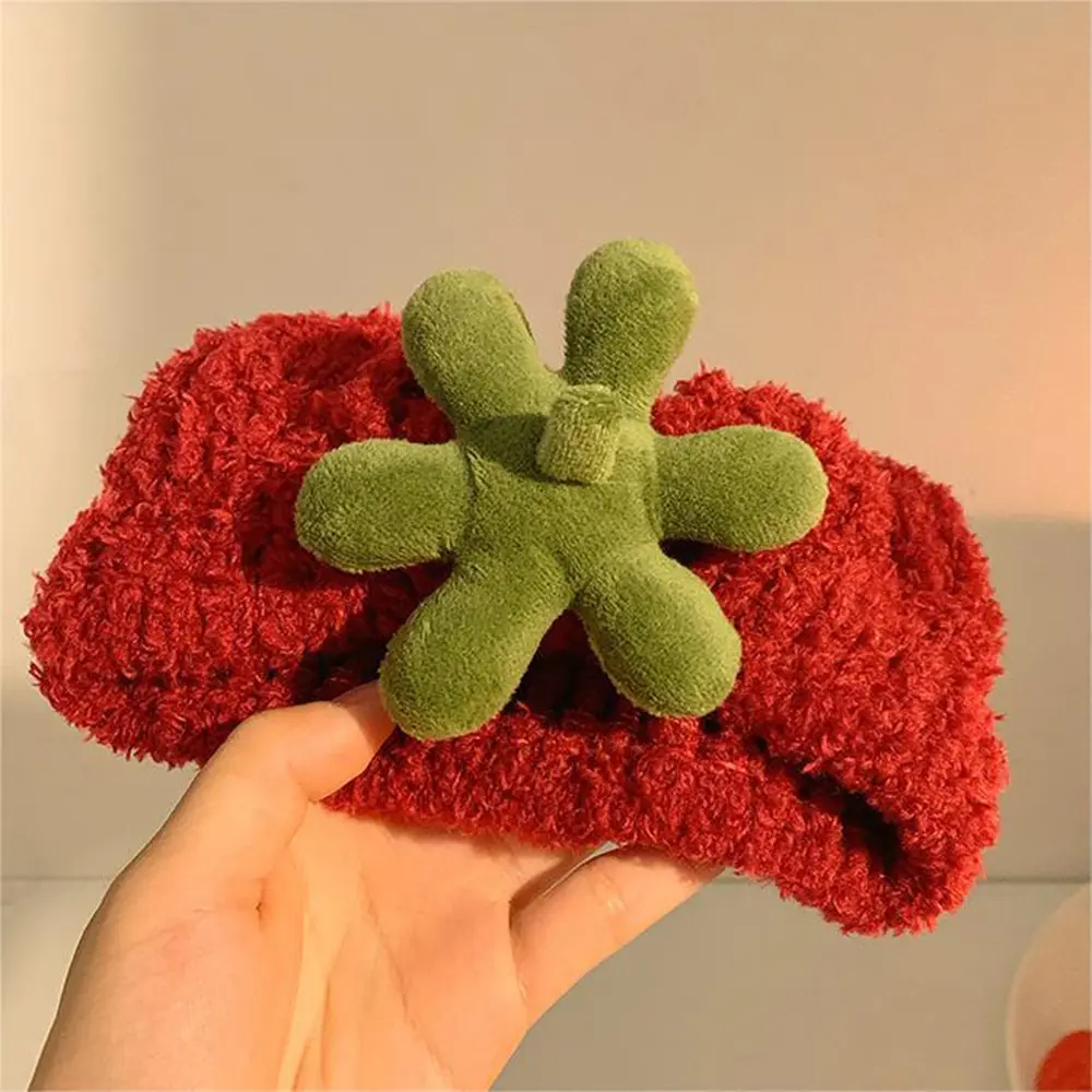 Strawberry Headband Red Wash Face Hair Bands Hair Hoops Girls Thick Cute Plush Hairbands Headband Fashion Hair Accessories