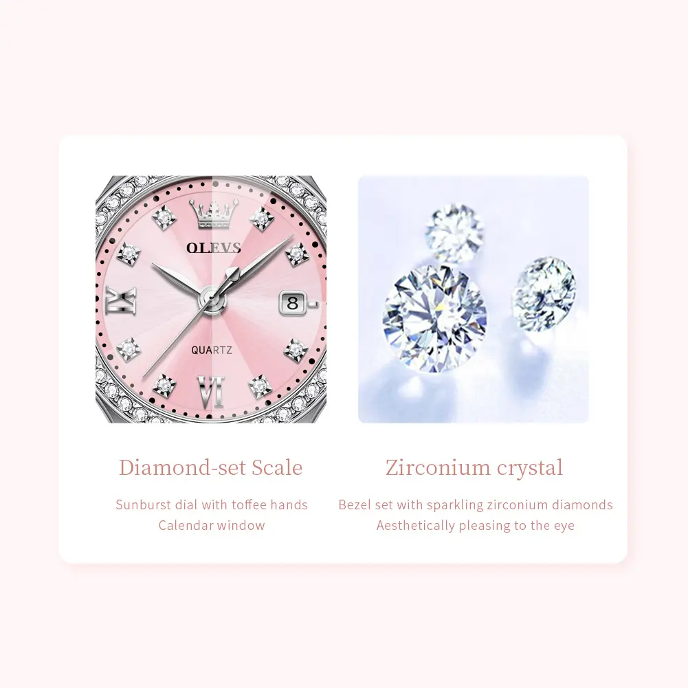OLEVS 5628 Women Watch Original Elegant Stainless Steel Quartz Watch Waterproof Luminous Date Watches For Women Gifts Reloj