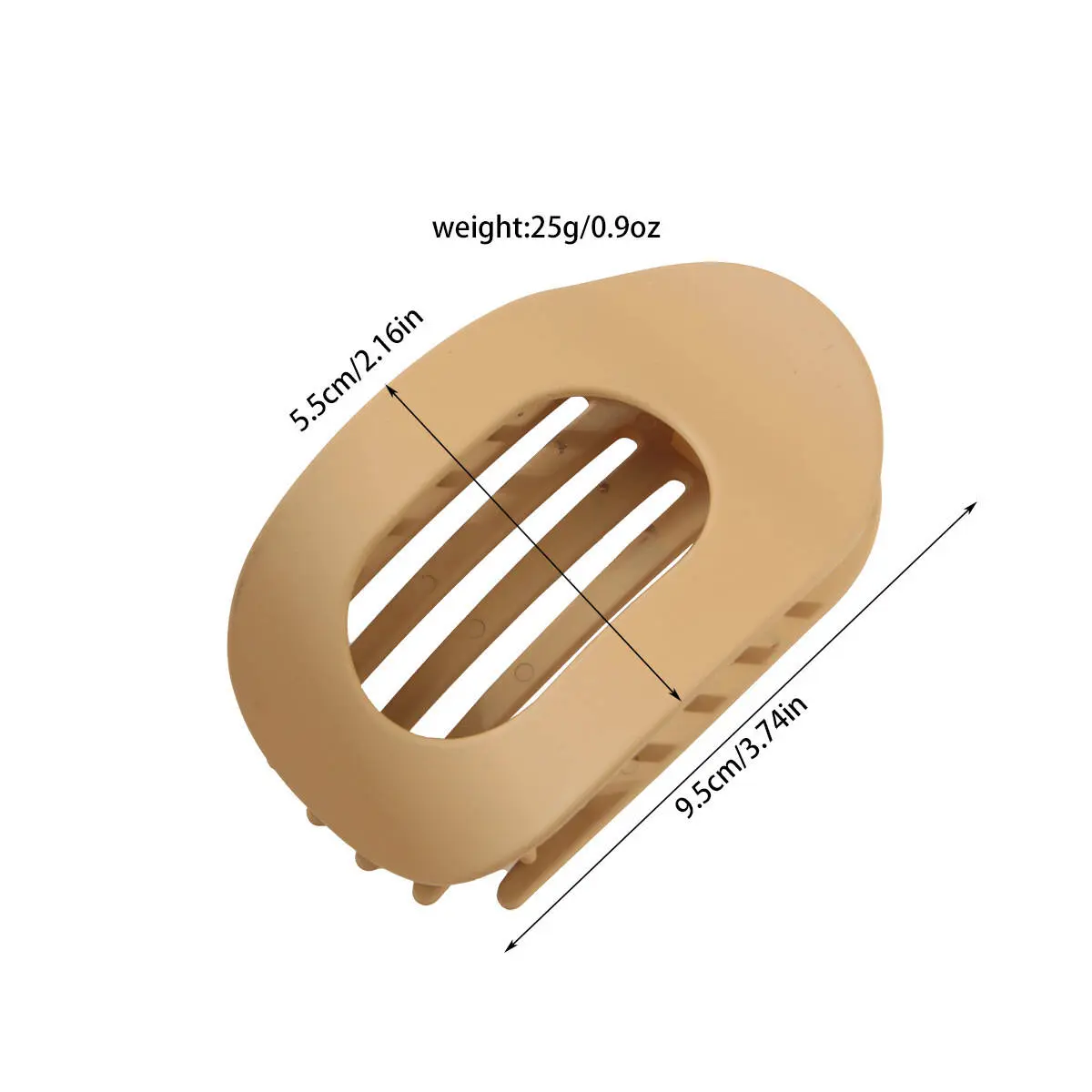 New Arrival Hot-Selling Flat Oval Hair Claw Clip Matte Duckbill Clip Back-of-Head Bun Hair Accessories Simple Clip Hair Ornament
