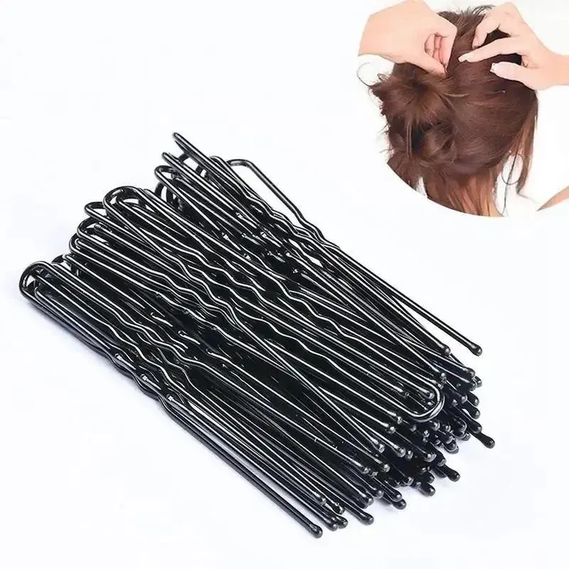New 45Pcs/Set Curly Wavy Grips Hairstyle Women Ladies Round Toe U Shaped Hair Pins Clips Bobby Pin Hair Pin Accessories Salon