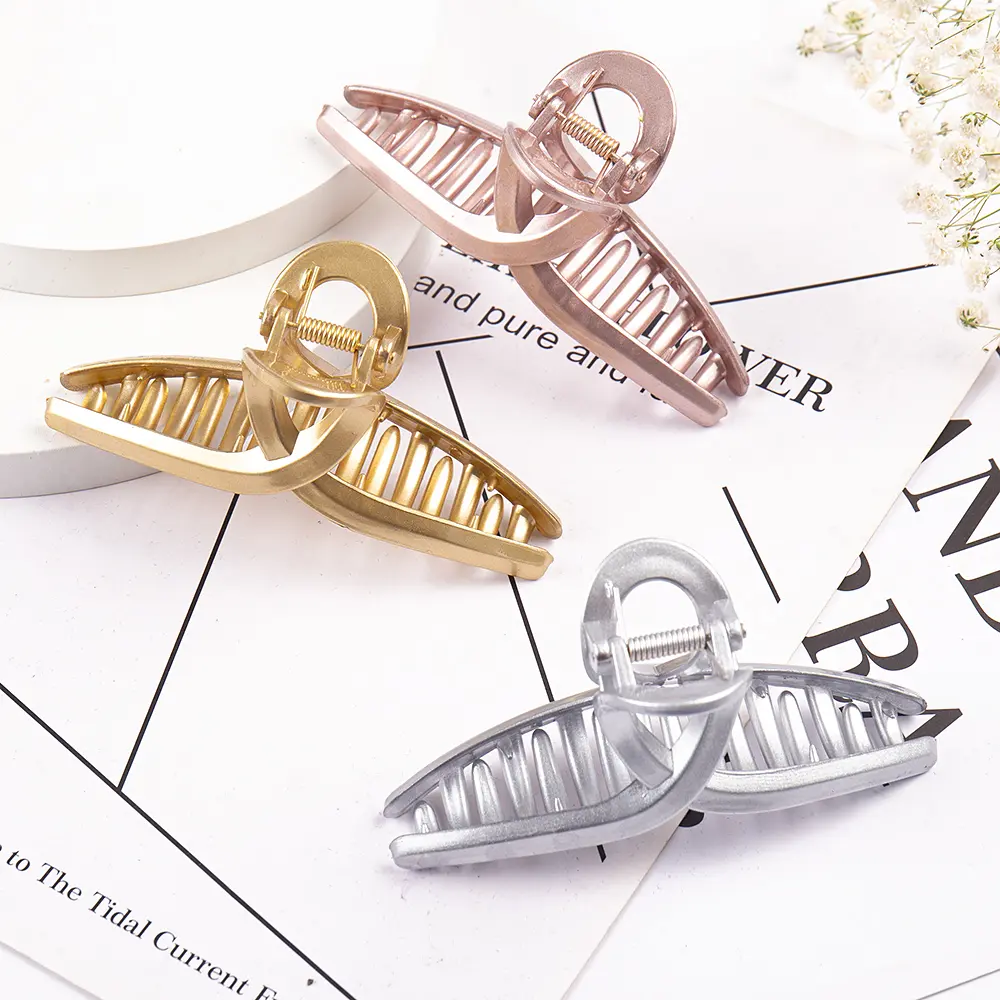 Fashion Women Hair Claw Solid Color Horsetail Buckle Hair Clip Bun Bird Nest Expanding Hair Accessories Female Ponytail Hairpins