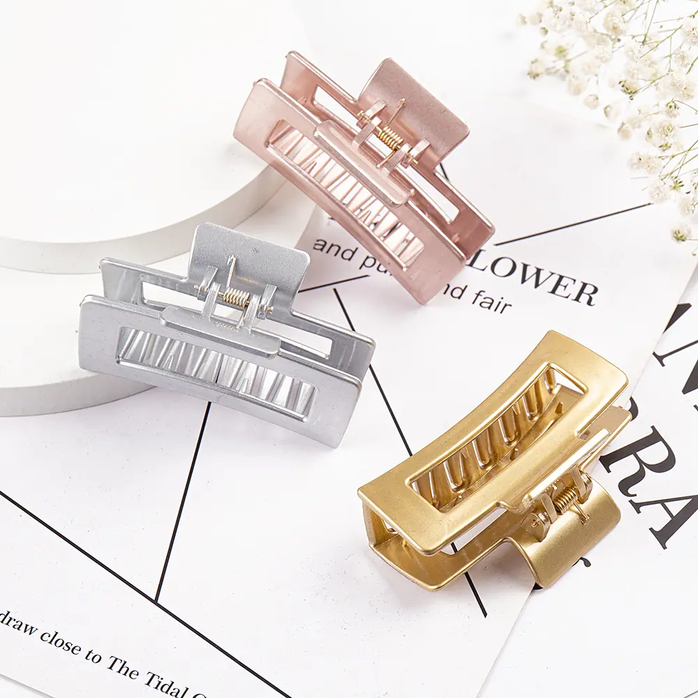 Fashion Women Hair Claw Solid Color Horsetail Buckle Hair Clip Bun Bird Nest Expanding Hair Accessories Female Ponytail Hairpins