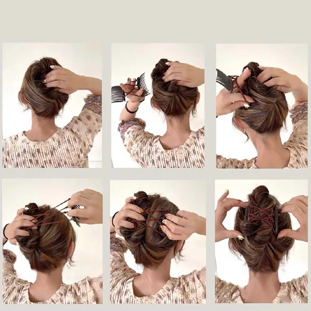 Elestic Magic Hair Comb Hairpin for Womren Hair Fixer Hair Claw Clips Headwear Hair Accessories
