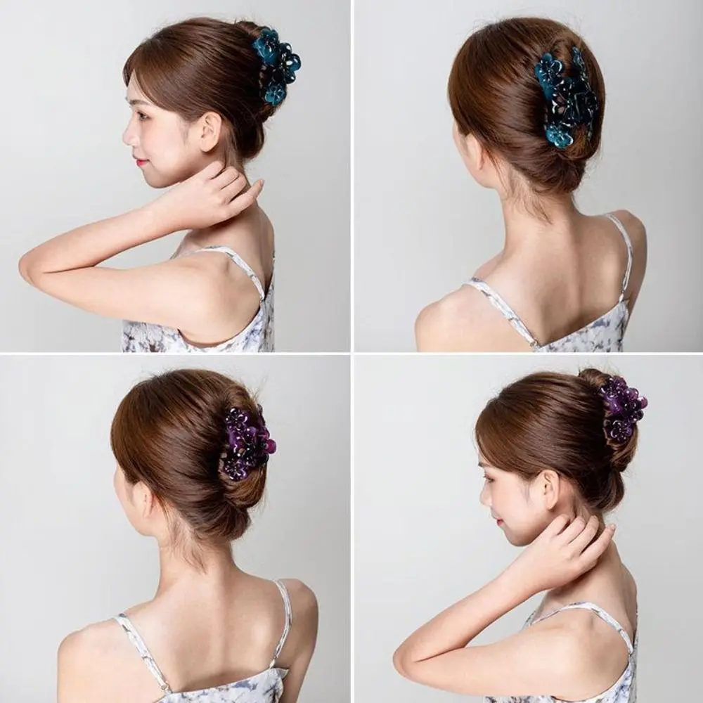 Fashion Sweet Flower Hair Clip Wash Up Accessories Headwear Hair Pins Resin Hair Claw Women