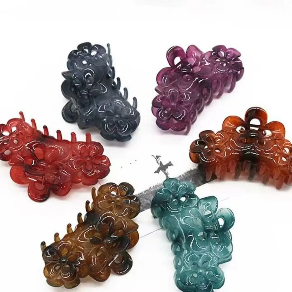 Fashion Sweet Flower Hair Clip Wash Up Accessories Headwear Hair Pins Resin Hair Claw Women