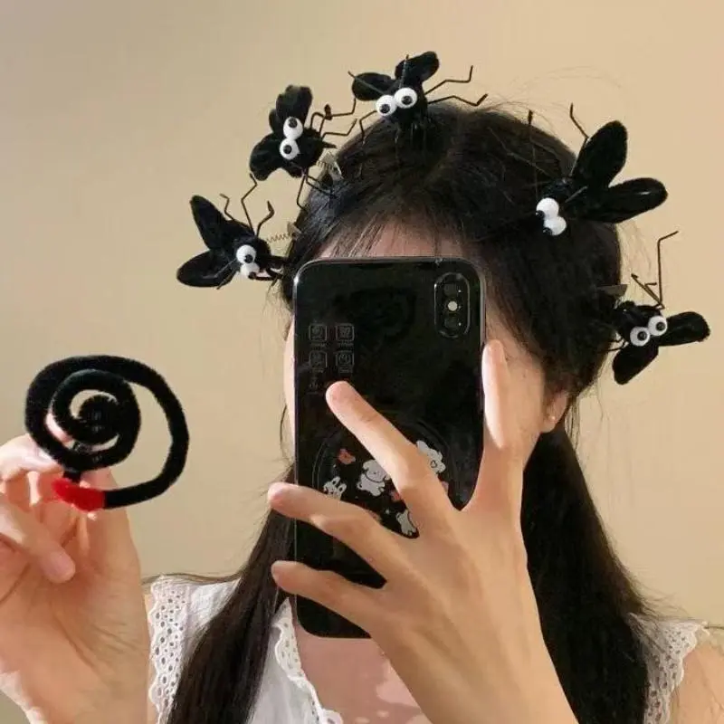 Cartoon Funny Mosquito Hair Clip Hairpin Plush Barrettes Fashion Insect Duckbill Clip Accessories Headwear Gift