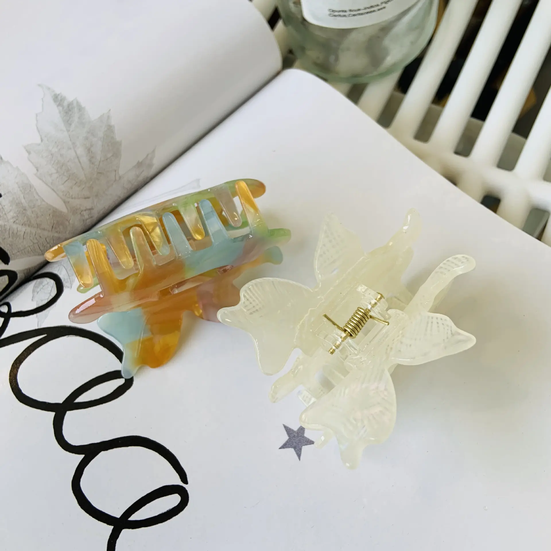 NEW Merry-Go-Round Hair Claw Childhood Memories Unique Design Acetate Hair Claw Clips Hair Accessories for Women Girls