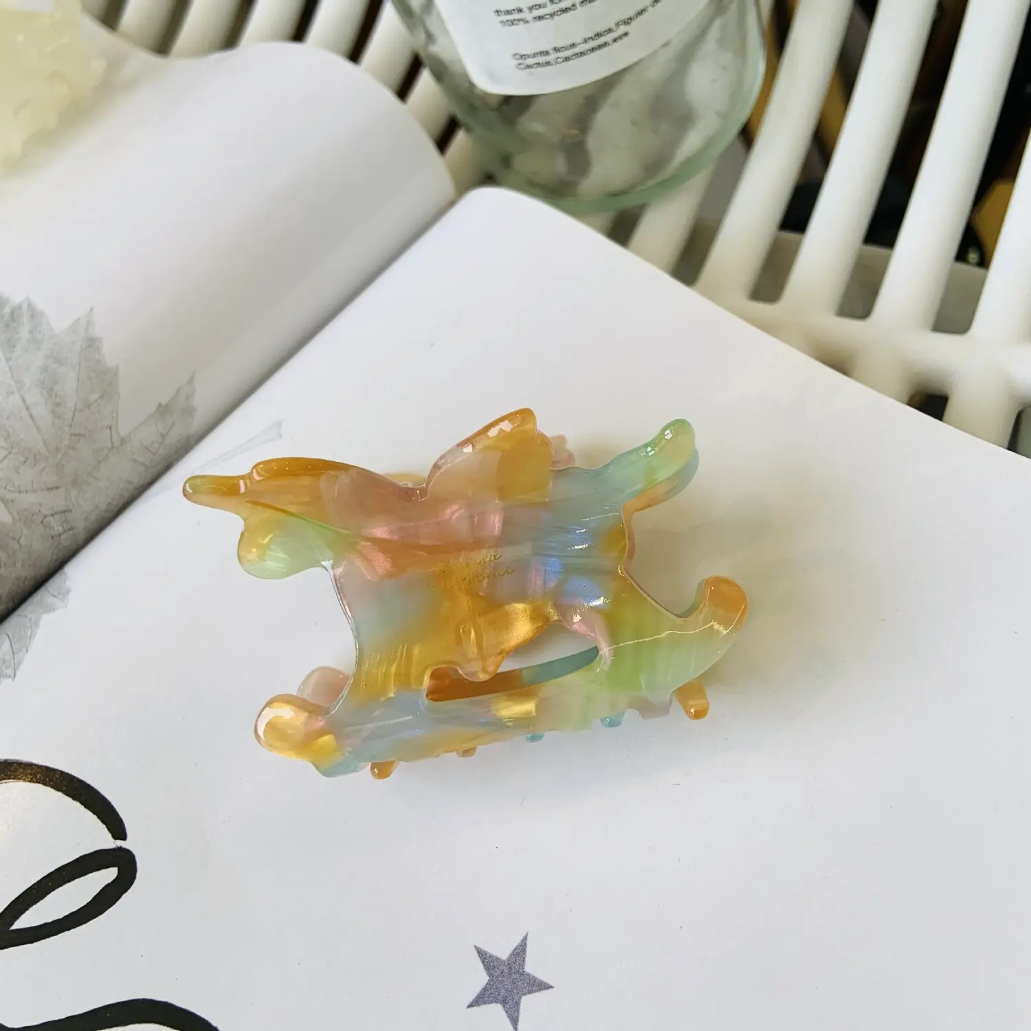 NEW Merry-Go-Round Hair Claw Childhood Memories Unique Design Acetate Hair Claw Clips Hair Accessories for Women Girls