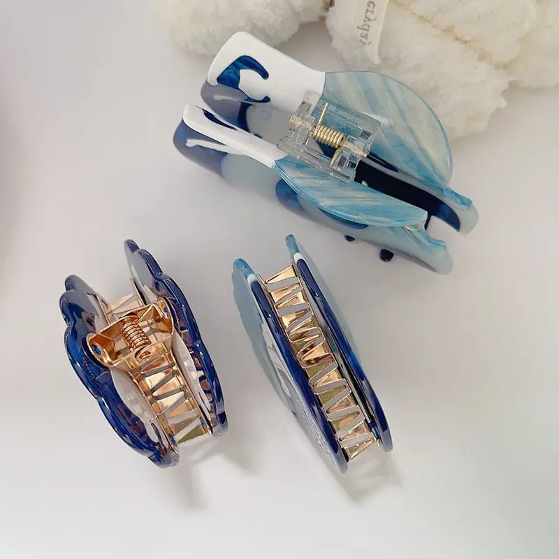 YHJ Maiden in the Night Sky Hair Claw Beautiful Girl Acetate Hair Clips Claw Hair Accessories for Women Girls