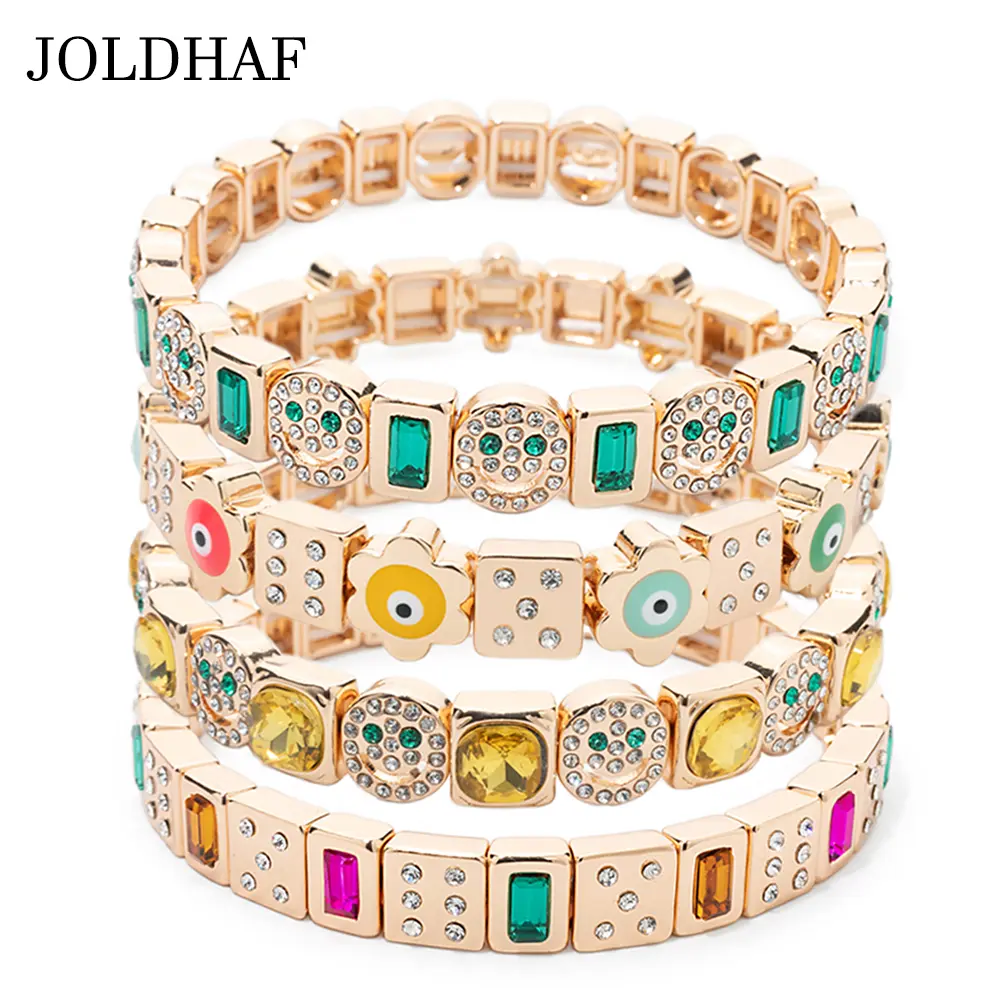2024 New Rhinestone Happy Bangle For Women Diamond Hand Accessory