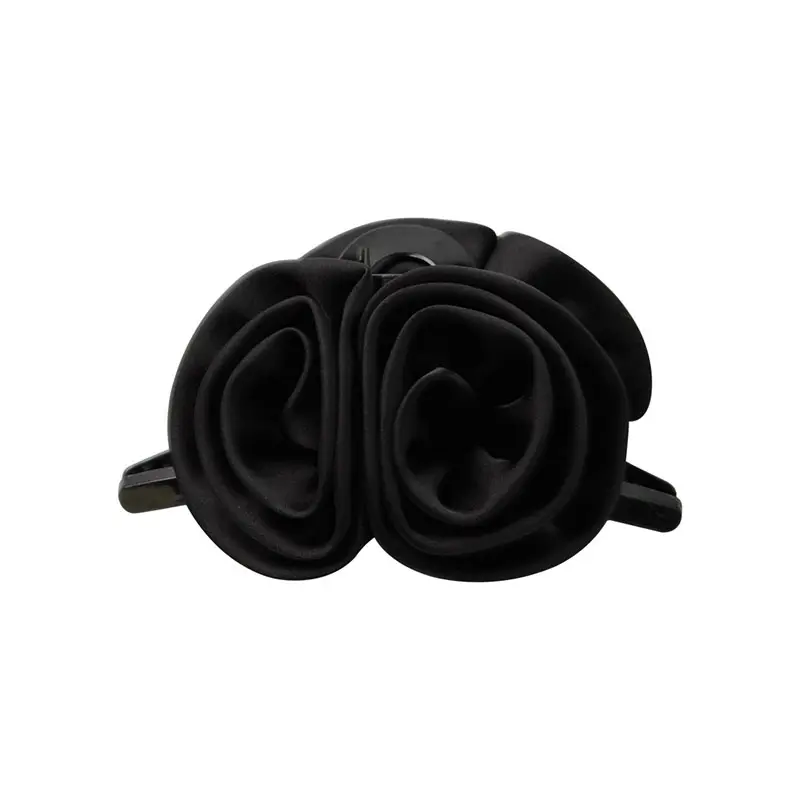 Elegant Vintage Satin Colour Rose Flower Hair Claw  Ponytail Holder Hair Clip Hairpin Women Girl Barrettes Hair Accessories