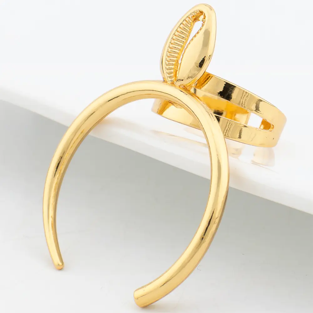 Dubai Jewelry Set for Women Gold Color Round Clip Earrings African Adjustable Circular Ring Luxury Wedding Jewelry Accessories