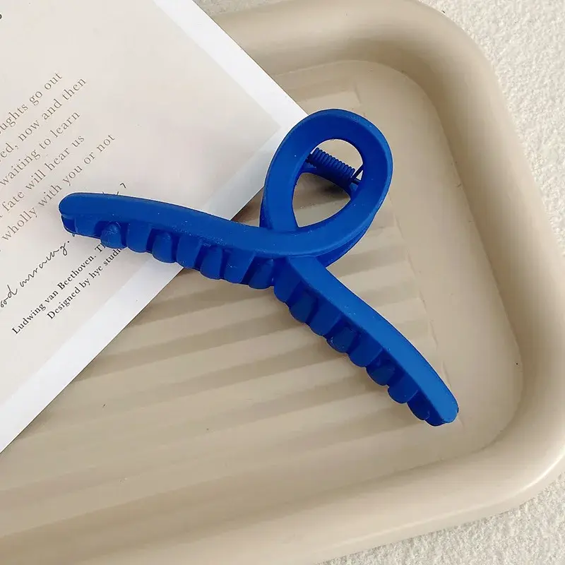Kleins Blue Series Grab Clip Hair Accessories Ladies Back Head HairClip Ponytail Hair Claw Shark Clip Large Claw Clip Headdress