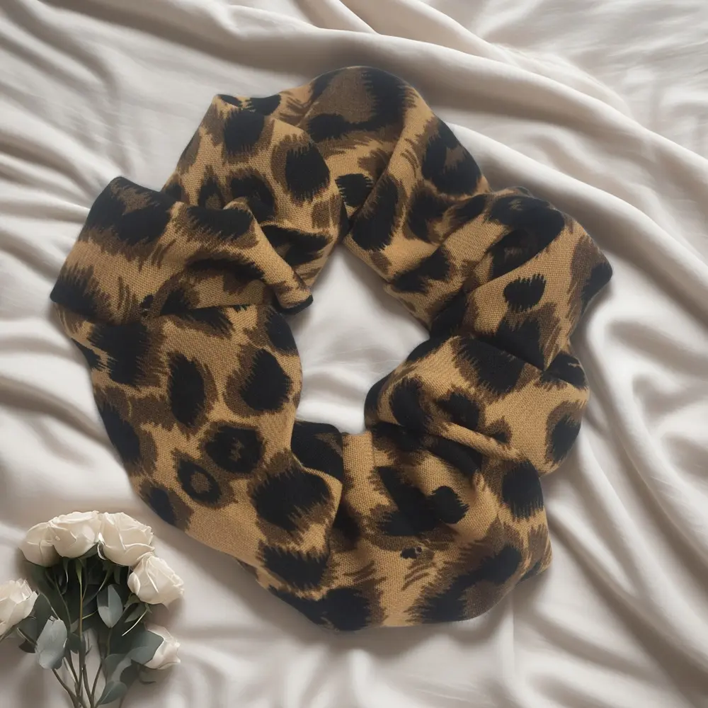 Leopard Print Scrunchies Hair Tie Hair Rope High Elasticity Elastic Hair Band Ponytail Holder Elegant Women Hair Accessories