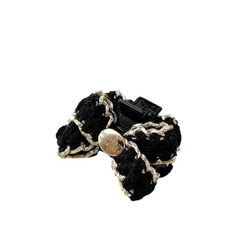 1pc Xiaoxiangfeng bow hair clip, women's high-end grab clip, side notch clip, princess hair clip, headband accessory