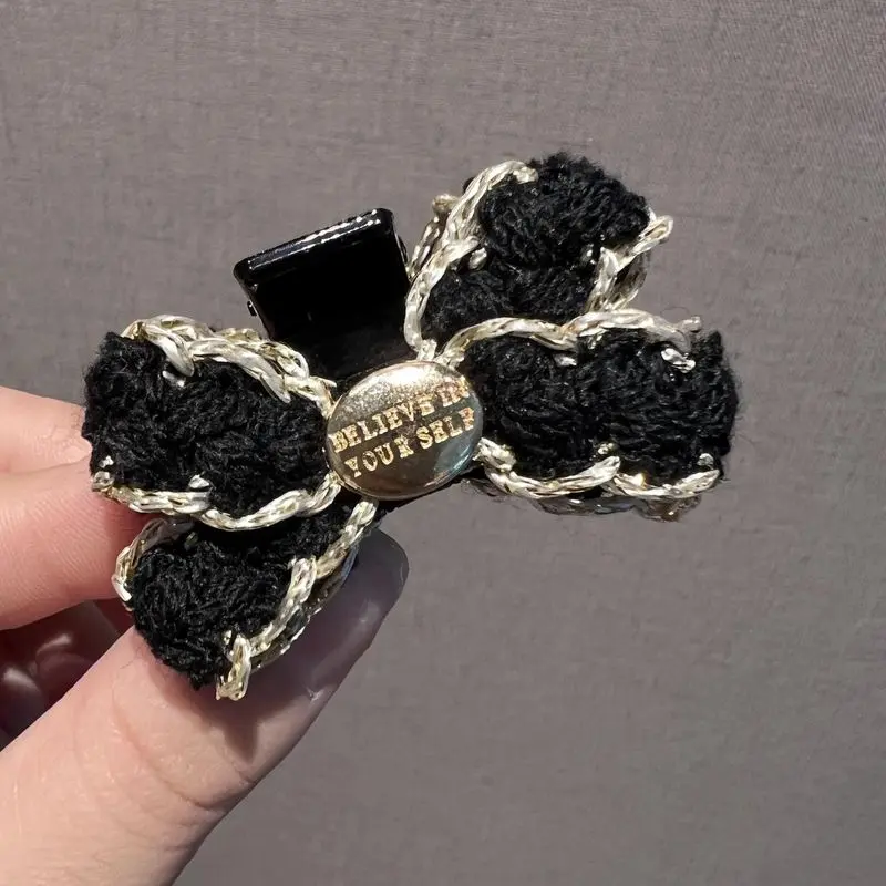 1pc Xiaoxiangfeng bow hair clip, women's high-end grab clip, side notch clip, princess hair clip, headband accessory