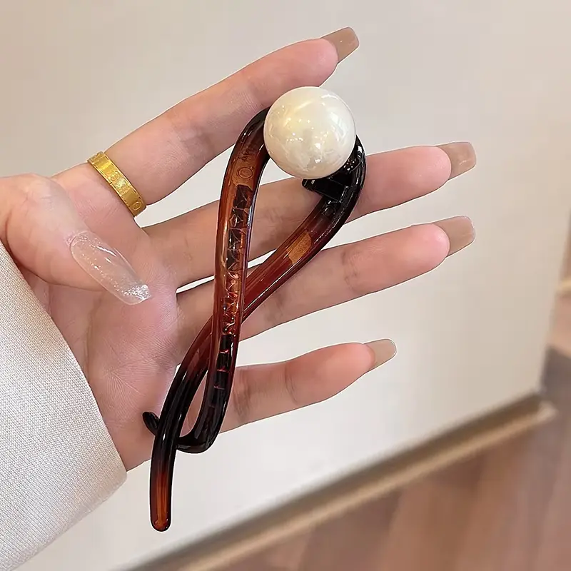 Korean Hair Clips for Women Elegant Back Hairpins for Girls Hair Accessories Vintage Barrettes Ponytail Clip Lady Headdress