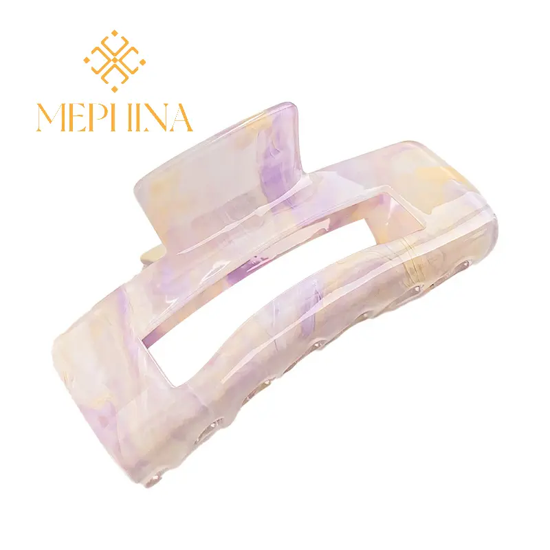 MEPHINA Korean Style Hair Claw Clips Colorful Hair Claws Glossy Gradient Hair Clip Elegant Sweet Hair Claw Accessories for Women