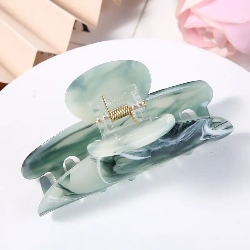 Colourful Fashion Acetate Hair Claws Women Hair Accessories Crescent Ponytail Acetic Claw Clips For Girls
