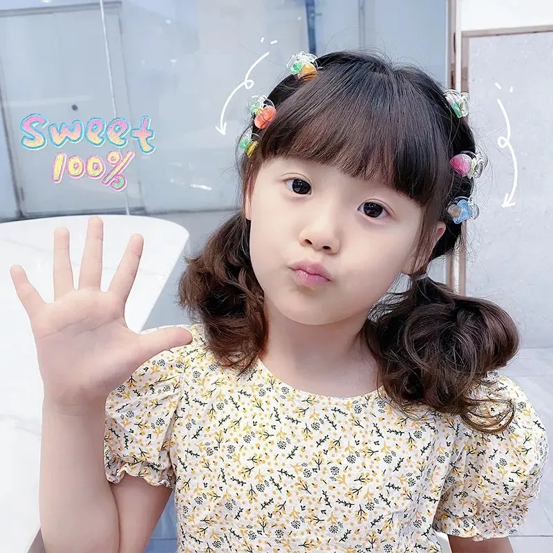 10Pcs/Lot Cartoon Accessories Fruit Grab Children Hair Claw Bangs Clip Cute Baby Gripper Broken Hair Small DIY Girls Headdress
