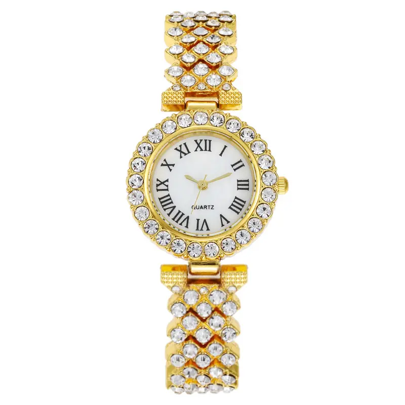 Luxury Women Shiny Watches Rose Gold Watch for man Fashion Ladies Elegant Quartz Diamond Wristwatch Female Clock Reloj Mujer