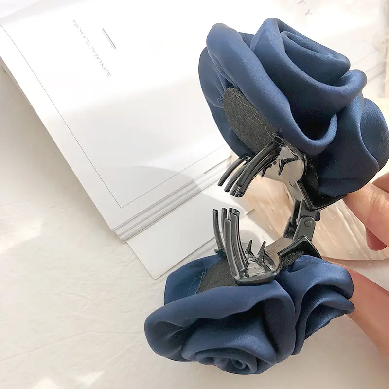 New Rose Hair Claws Hairpin Sweet Barrette Flower Hair Clip Headband Women Headwear Bow Girls Ponytail Holder Hair Accessories
