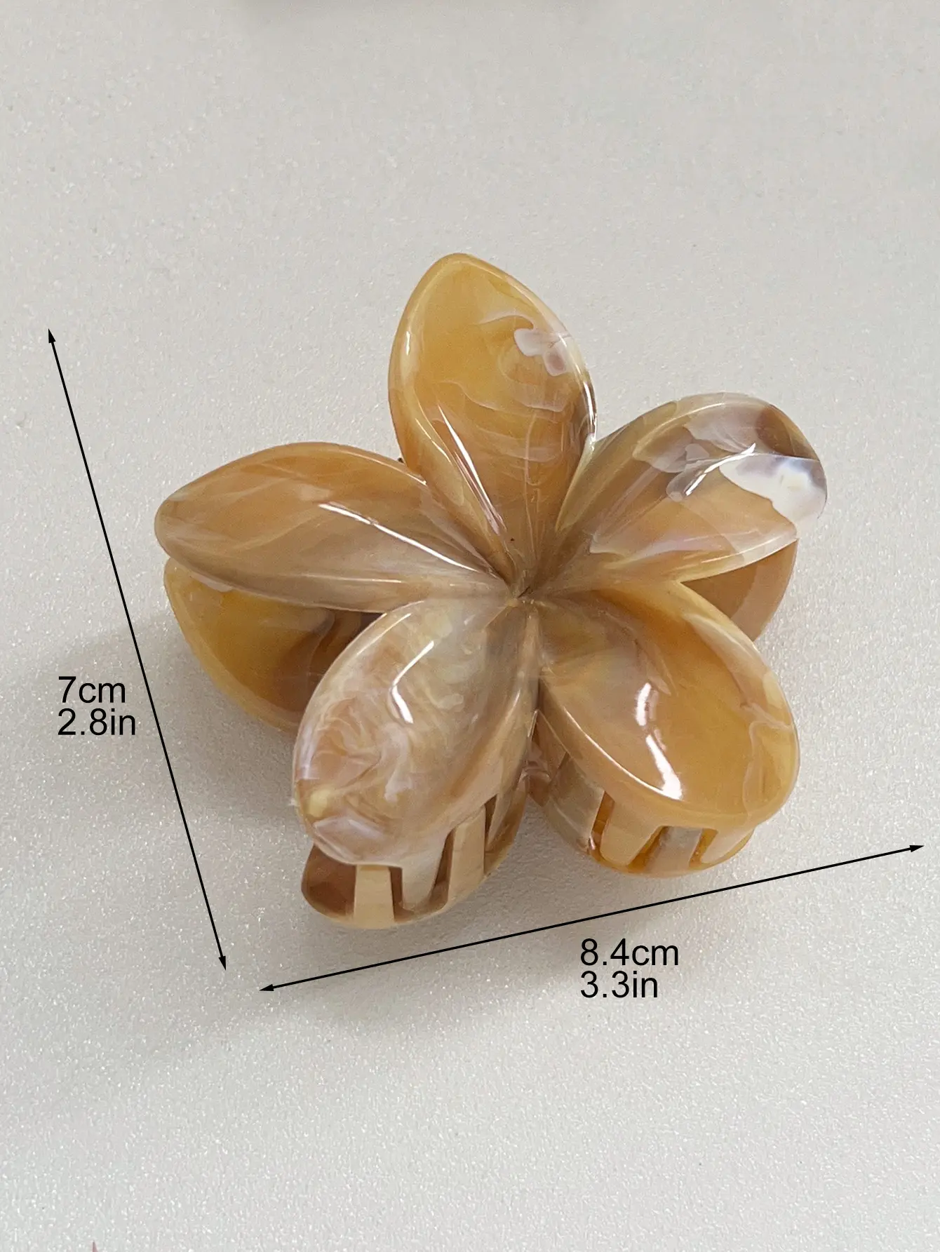 1/2Pcs Hawaiian Flower Hair Claw Clips for Women,Non-Slip Strong Hold Hair Accessories Clamps for Thick Thin Hair