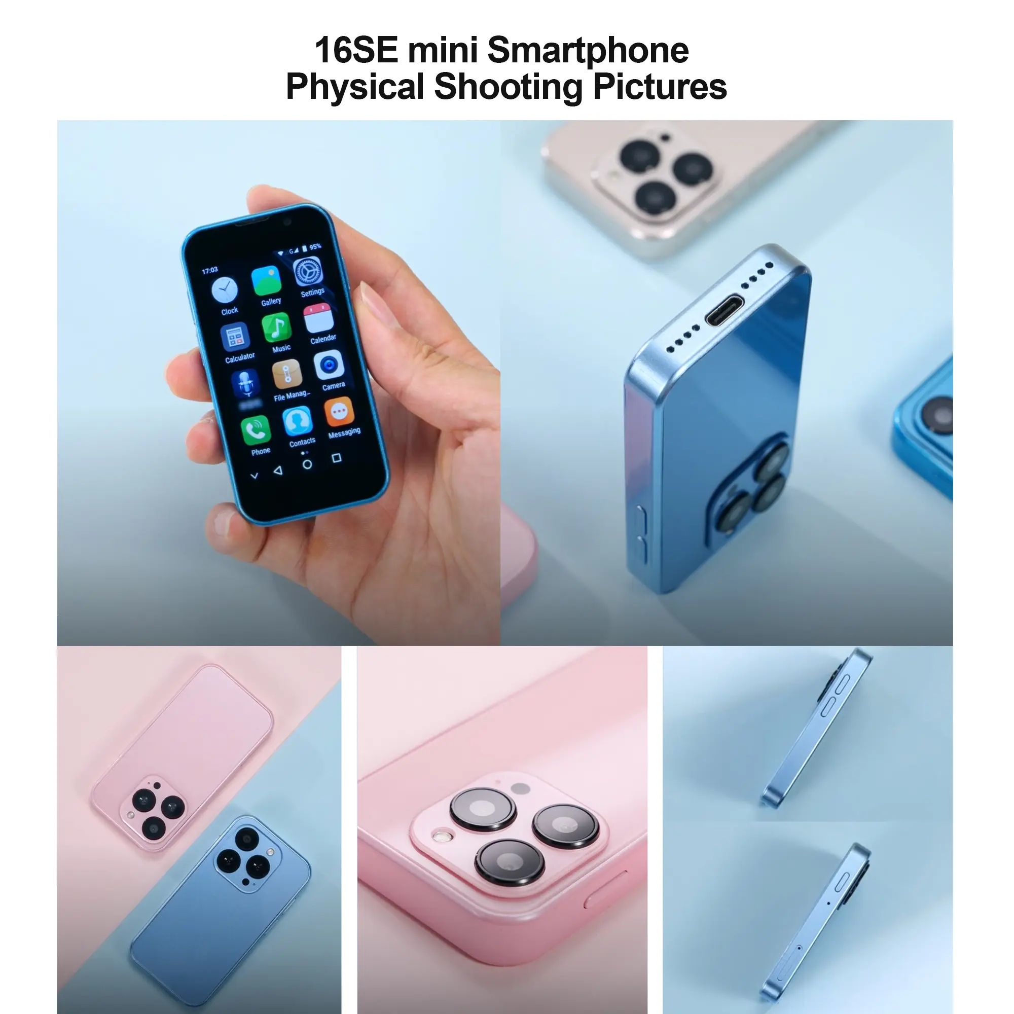 SERVO mini Smartphone Android 9.0 3inch HD Screen GPS 2GB+16GB Camera 5MP Face Recognition 3G Cellular Small Cheap Mobile Phones