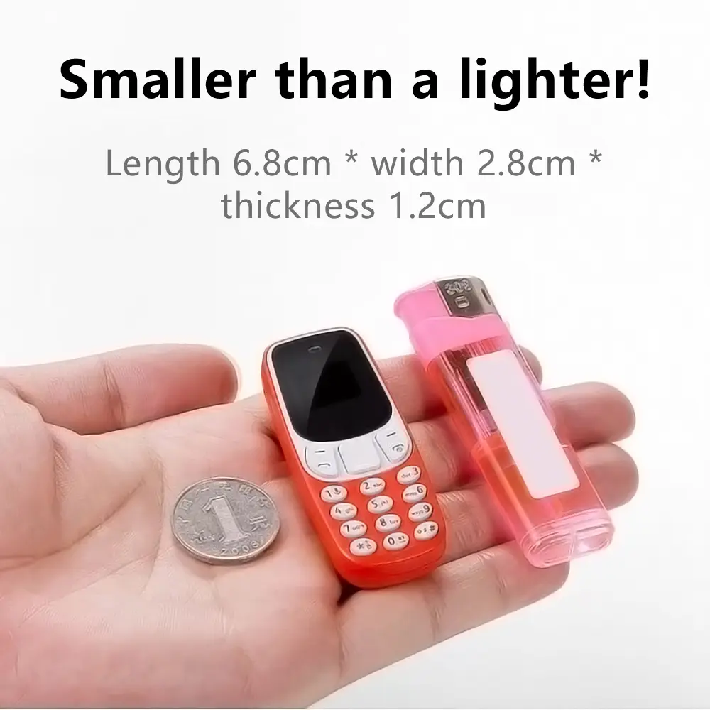SERVO BM10 Small Mobile Phone Bluetooth Earphone Voice Changer Dialer Low Radiation Call Recording 2 SIM Mini Unlocked Cellphone