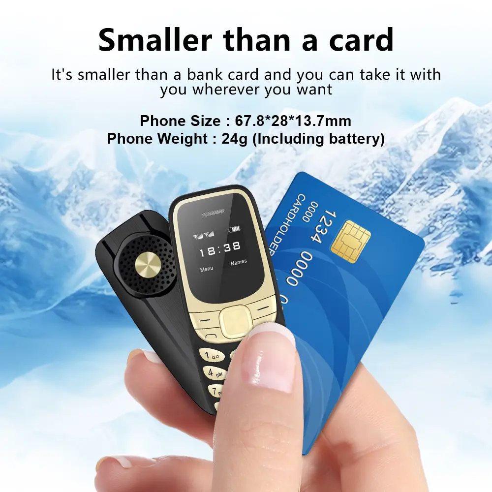 SERVO BM35 Mini Mobile Phone  2G GSM Wireless Dialer Dual SIM  Magic Voice Alarm Clock Blacklist Automatic Call Record Cellphone