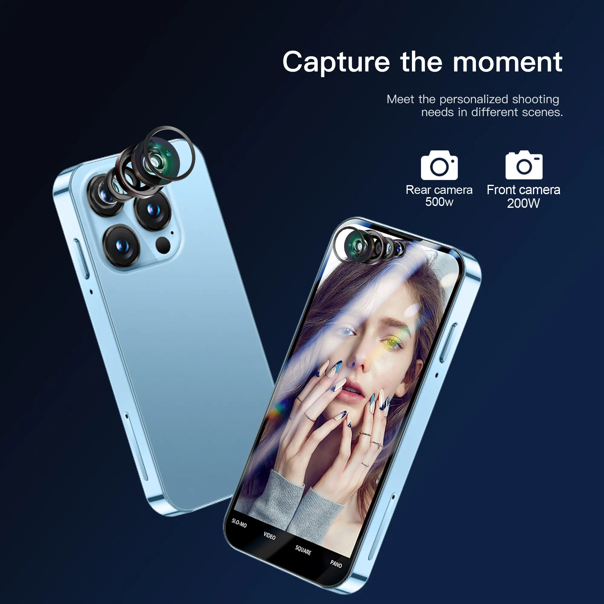 SERVO 19PRO Small Android Smartphone 3.88" Display 4G Network 4GB RAM 128GB ROM WiFi Dual SIM Super Mini Smart Phone Face Unlock
