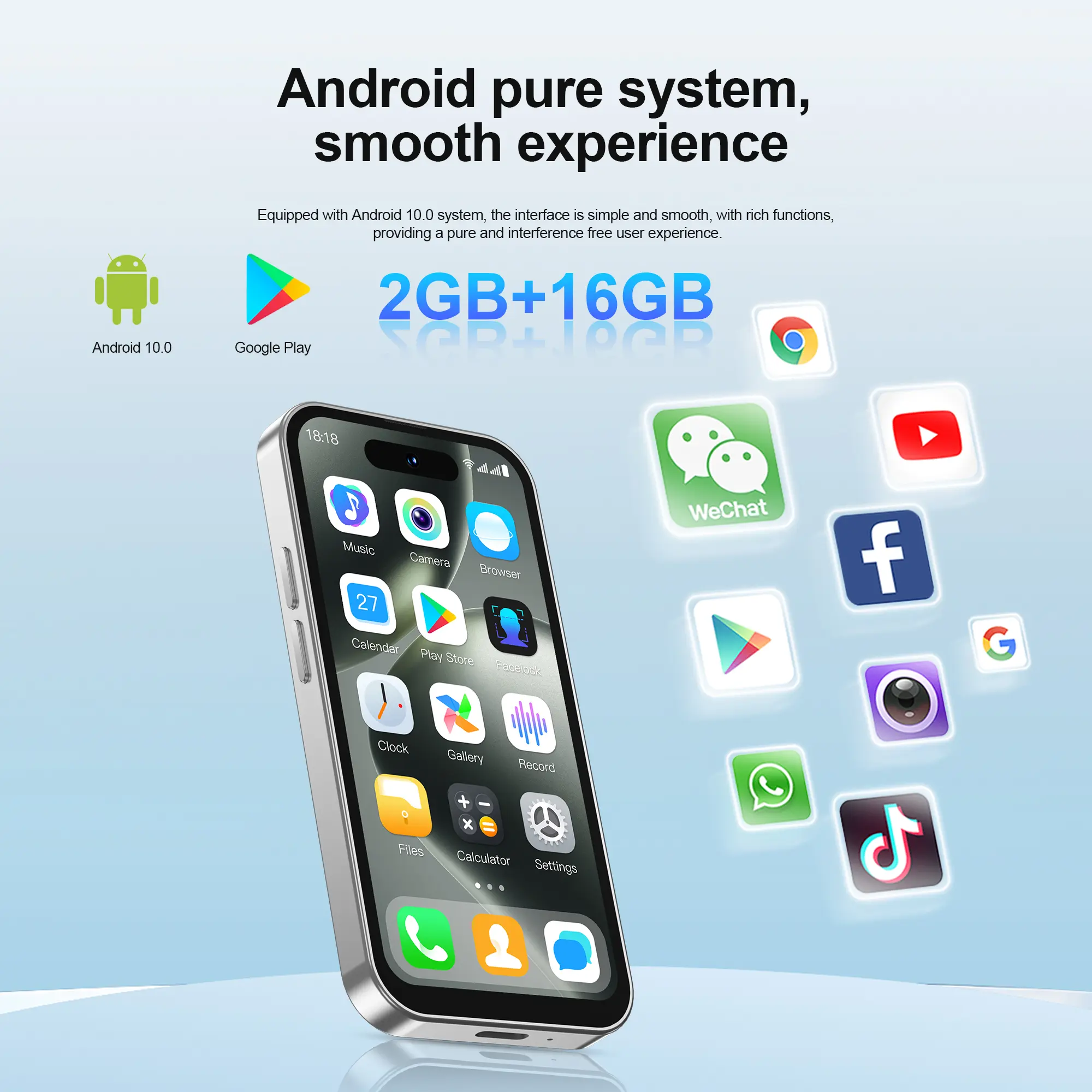 2025 SERVO S16 MINI 3G Tiny Smartphone Android 10 16GB ROM Face Unlock Play Store WiFi 4.0" Small Cellular Phone 2 SIM Standby
