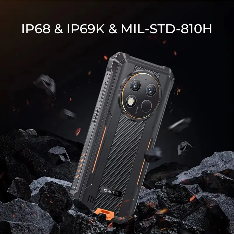 Oukitel G1 Rugged smartphone Android 6.52‘' 10600mAh 24GB+256GB rugged phone Android14 48MP HD+ Camera cell phone