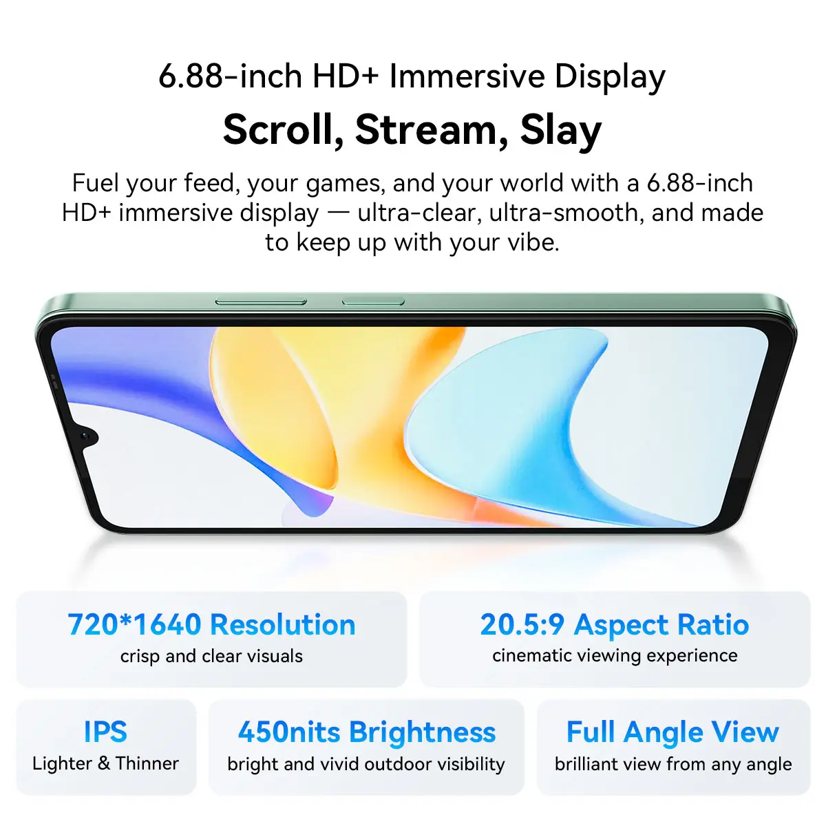 Blackview SHARK 6 5G Smartphone Android 15, Unisoc T8100 Mobile Phone 6.88'' 120Hz Display 8GB/128GB, 5000mAh Unlocked Cellphone