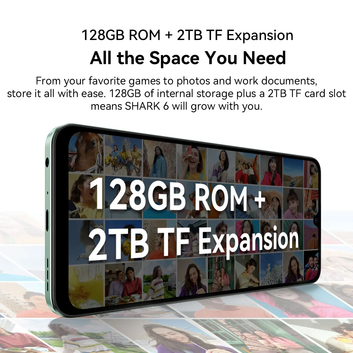 Blackview SHARK 6 5G Smartphone Android 15, Unisoc T8100 Mobile Phone 6.88'' 120Hz Display 8GB/128GB, 5000mAh Unlocked Cellphone