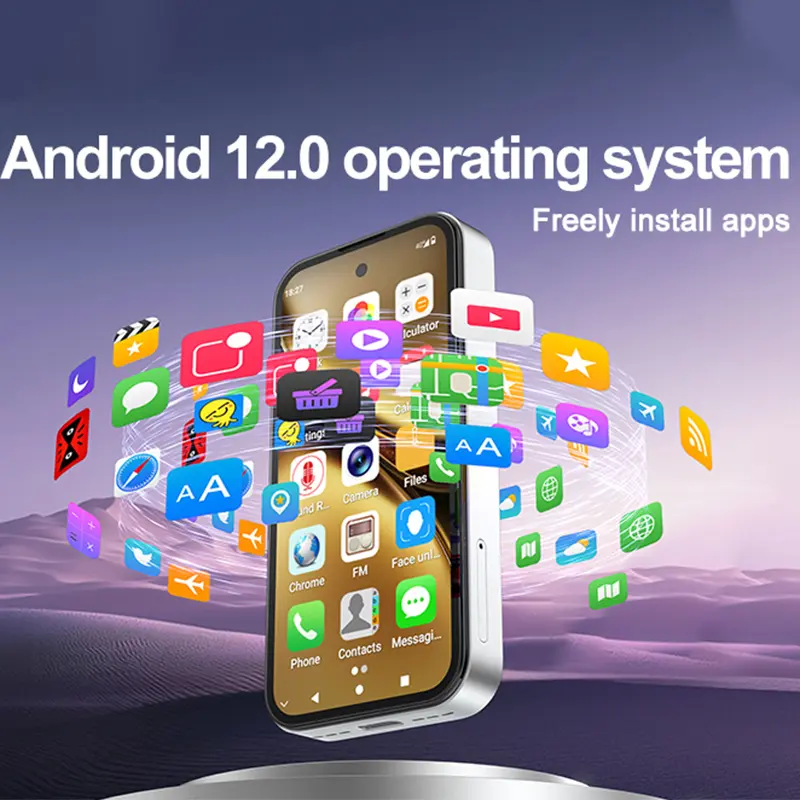 NEW UNIWA Q333 4G 3.97inch HD Mini Smartphone 4GB RAM 64GB ROM 2000mAh Mobile Phones BT5.0 Google Play Store Face ID Small Phone