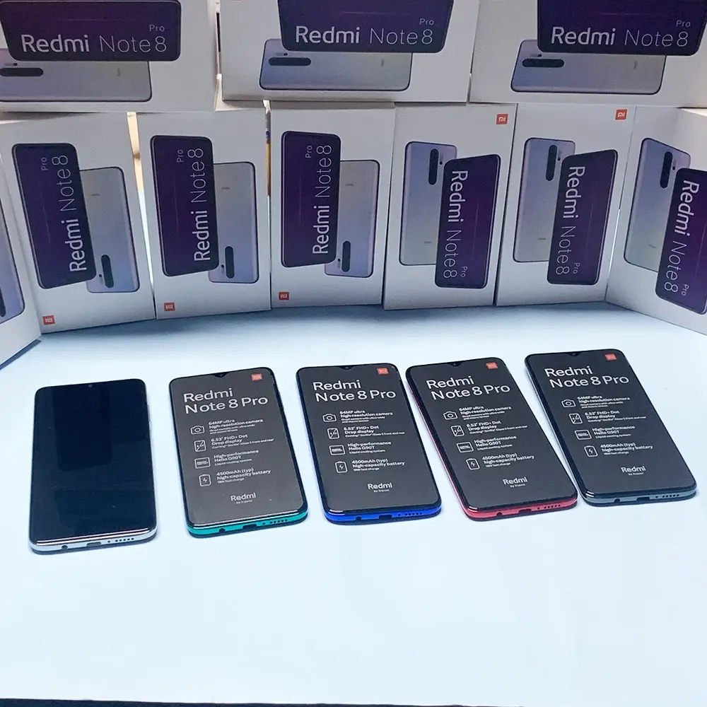 Original Xiaomi Redmi Note 8 Pro 6GB 8GB/128GB 4G Smartphone NFC Android Cell Phones Mobil Phone Dual SIM Cellphone Global ROM