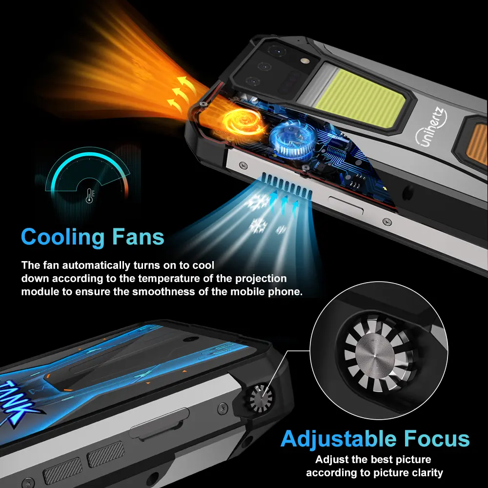 Unihertz 8849 tank 2 Pro rugged phone Android 14 24GB 512GB with 23800mAh battery superior projection 6.79 "FHD waterproof phone