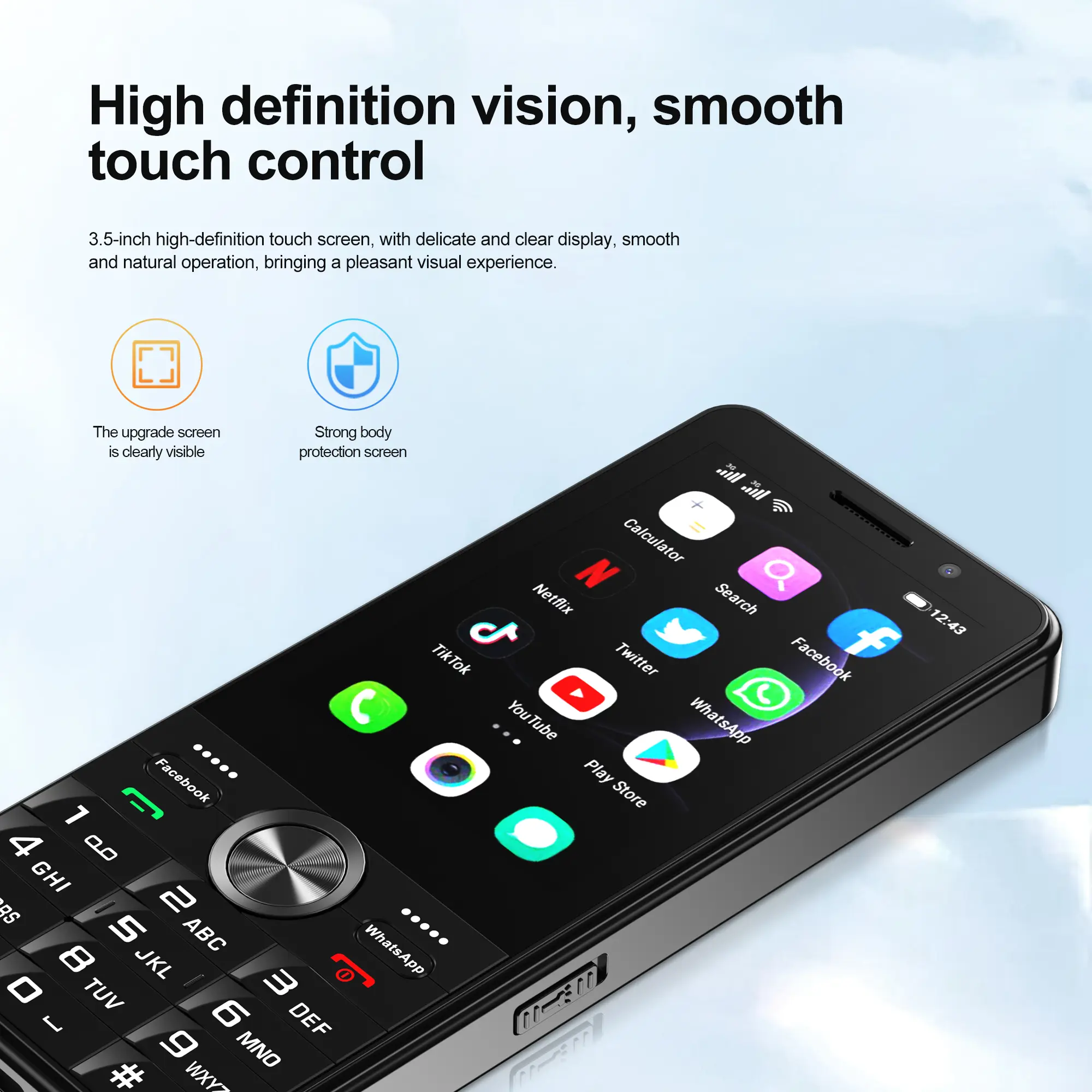 SERVO F24 PRO 4G Android Smart Phone 3.5" HD Screen MTK6737 2GB+16GB WIFI GPS Dual Camera Play Store Mobile Phone 2500mAh TYPE-C