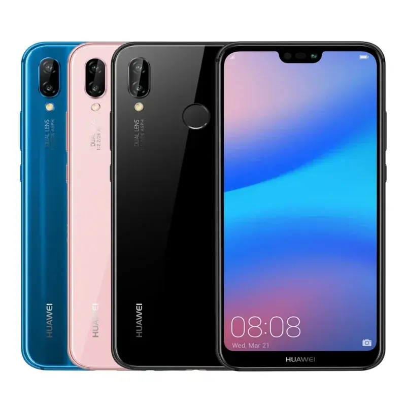 HUAWEI-P20 Lite,Smartphone Android,5.84 inch,128GB ROM,4GB RAM,Mobile phones,16+24MP,Google Play Store,4G Network,Cellphones