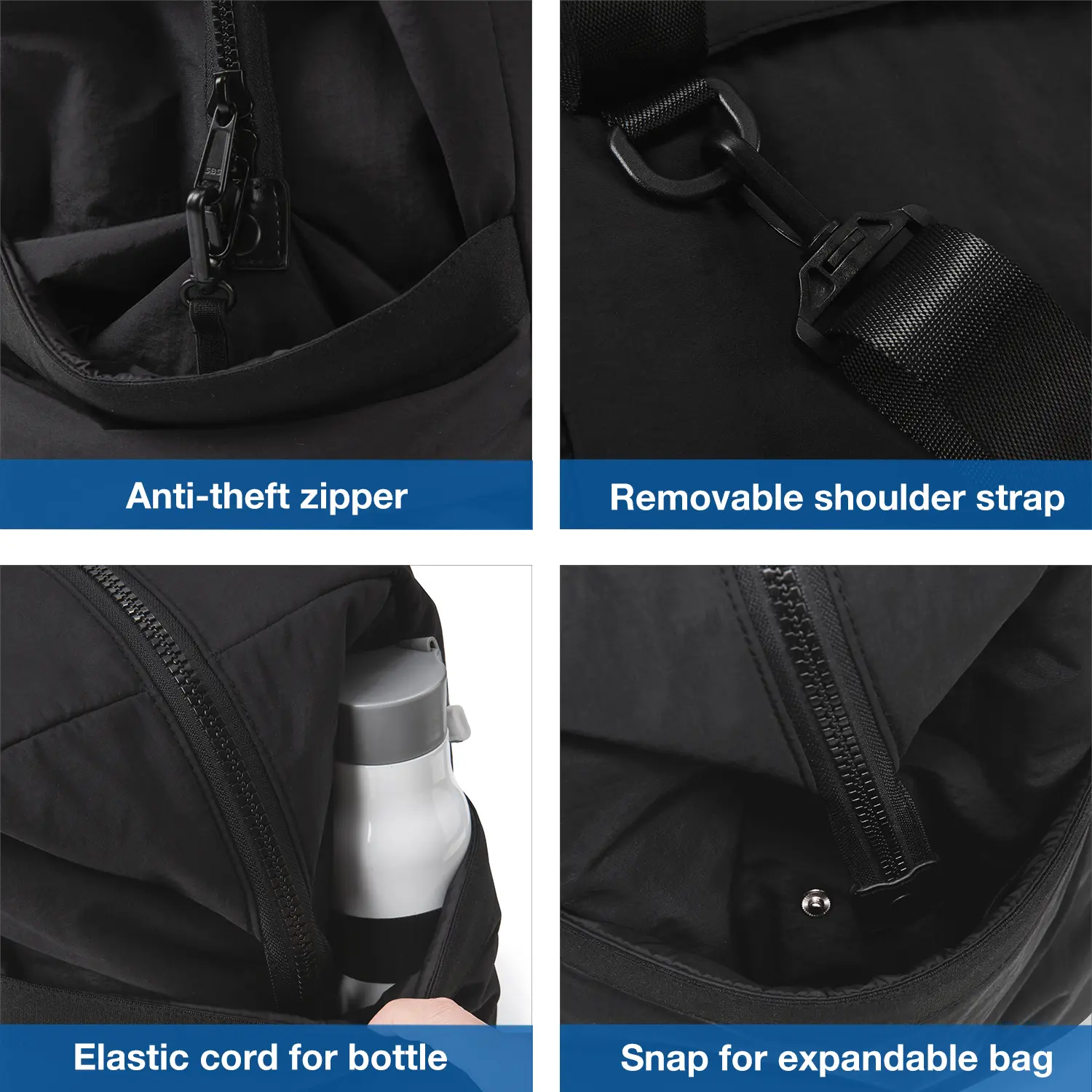 BAGSMART Duffle Bag Large Capacity Women's Travel Essentials Waterproof Overnight weekend Handbag for Sport Yoga Swimming