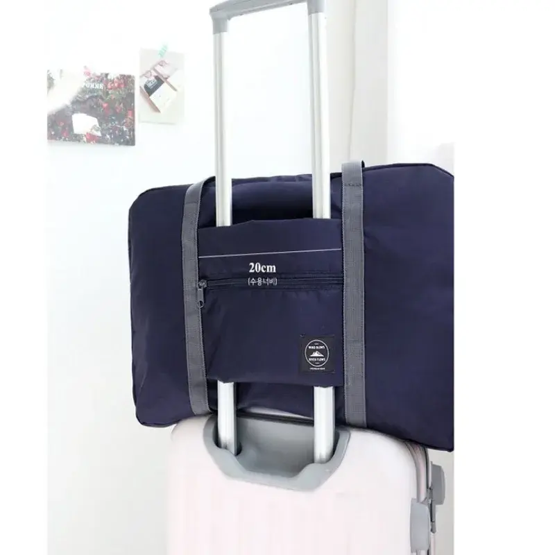 1-piece foldable travel bag, weekend travel bag, gym bag, suitable for airline carry on luggage bag, business travel storage bag