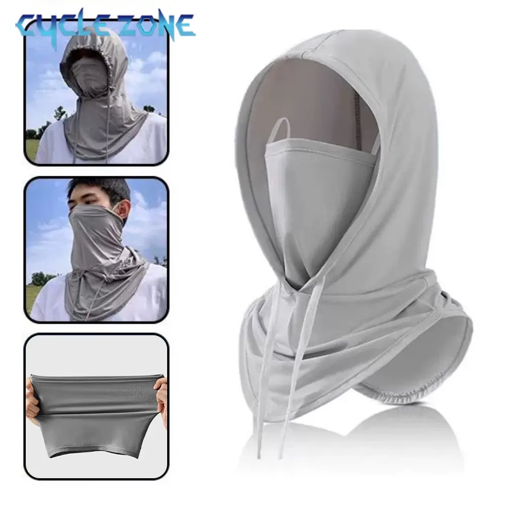 Unisex Full Face Mask Sun Protection Windproof Hat Motorcycle Riding Sports Cap Neck Protect Outdoor Sunscreen Breathable Mask