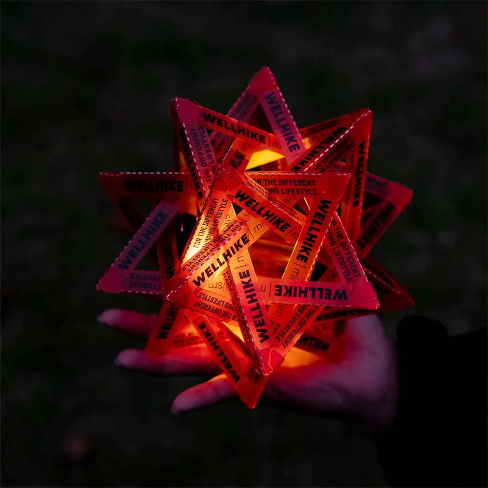 DIY PP Board Outdoor Star Camping Light Shade Waterproof Atmosphere Lampshade for Outdoor Camping Tent Lantern Shade Cover Case